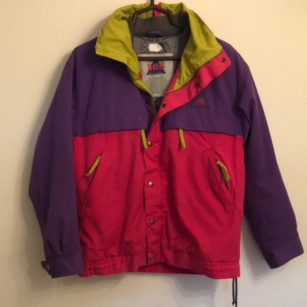 Vintage Retro SOS Ski Jacket